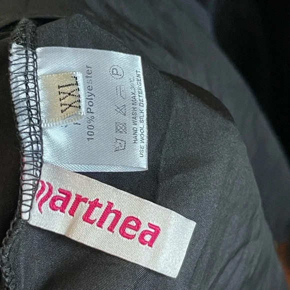 Arthea black corset lace back and tie front boning with zip XXL Dolls Kill - Picture 7 of 7